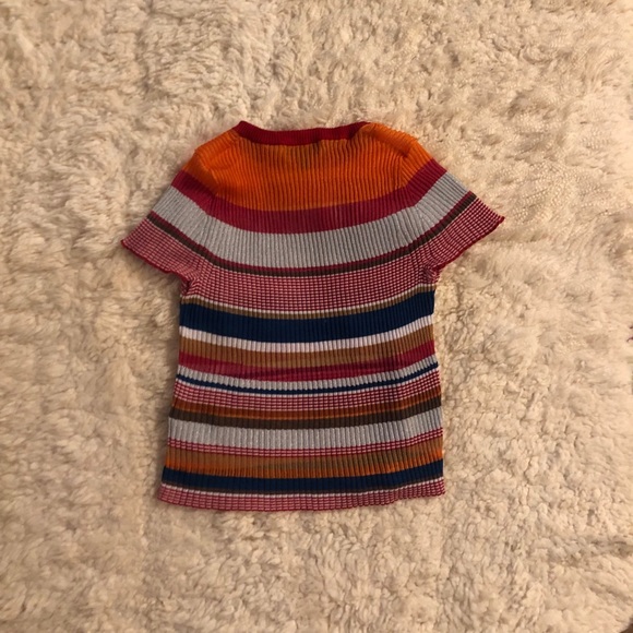 Rag & Bone Katie Metallic Stripe Tee - Picture 7 of 7